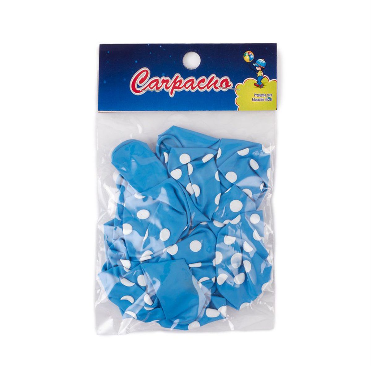 TOTTUS - Globo Diseño Bolas Celeste x12 Unidades