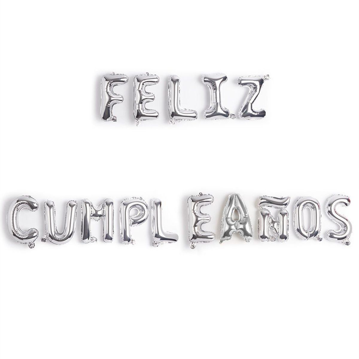 TOTTUS - FELIZ CUMPLEANOS METALICO PLATA