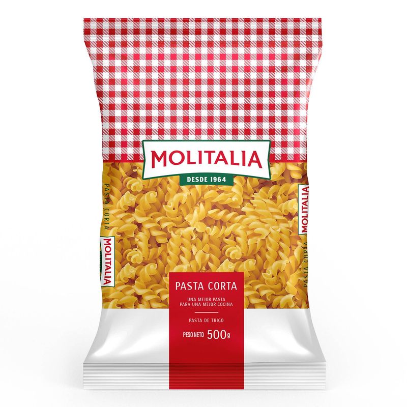 MOLITALIA - Fideo Molitalia Tornillo Pasta Bolsa 500 g