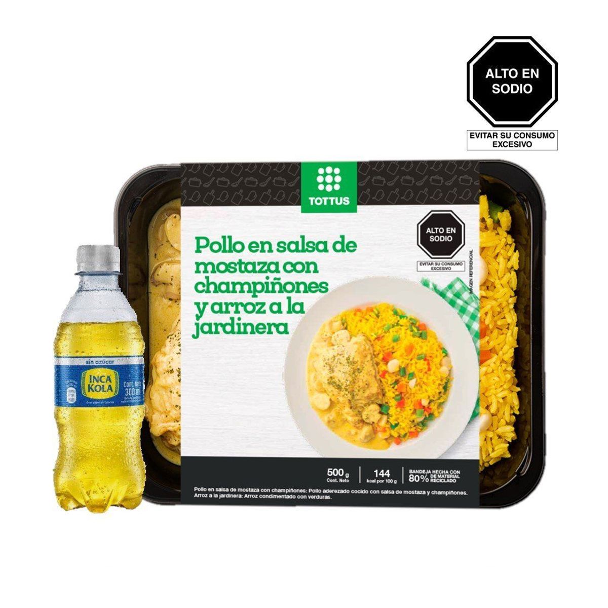 TOTTUS - Pollo En Salsa De Mostaza + Inca Kola + 300 mL Tottus