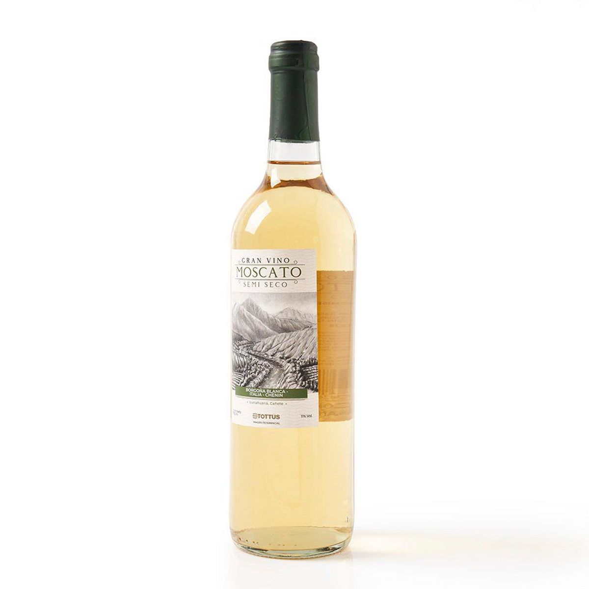 TOTTUS - Vino Blanco Semi Seco Tottus Botella 750 mL