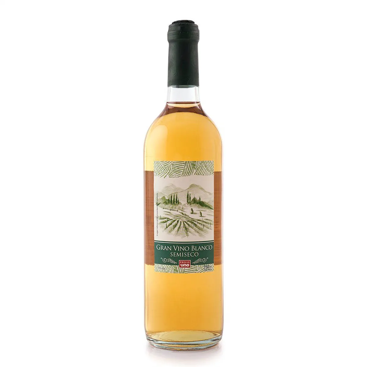 PRECIO UNO - Vino Precio Uno Blanco Semi Seco Botella 750 mL