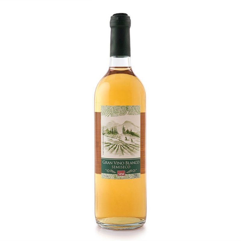 PRECIO UNO - Vino Precio Uno Blanco Semi Seco Botella 750 mL
