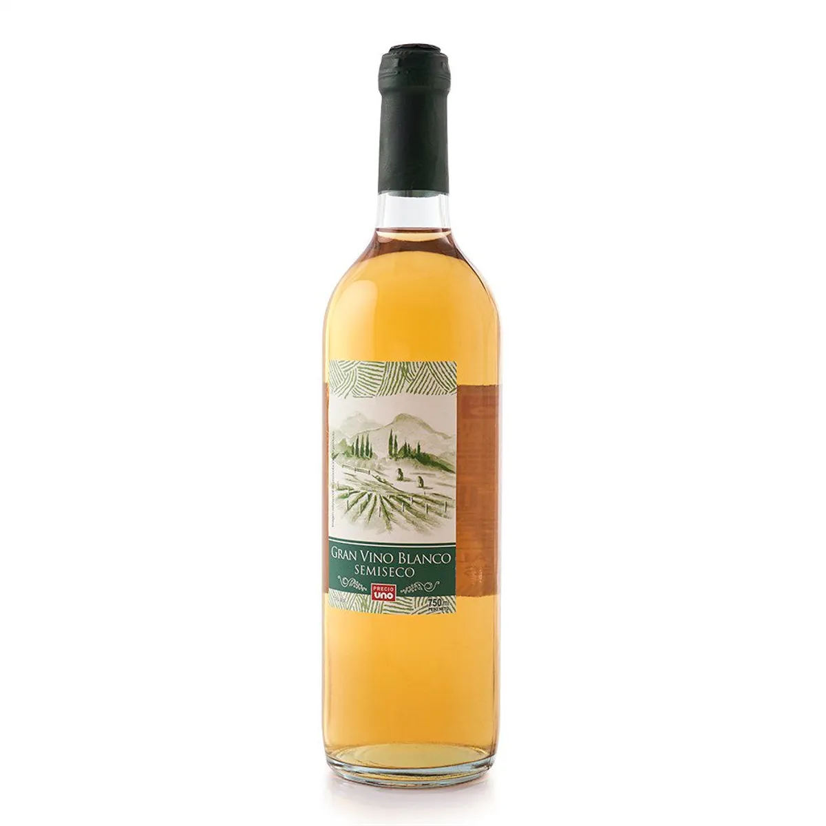 PRECIO UNO - Vino Precio Uno Blanco Semi Seco Botella 750 mL