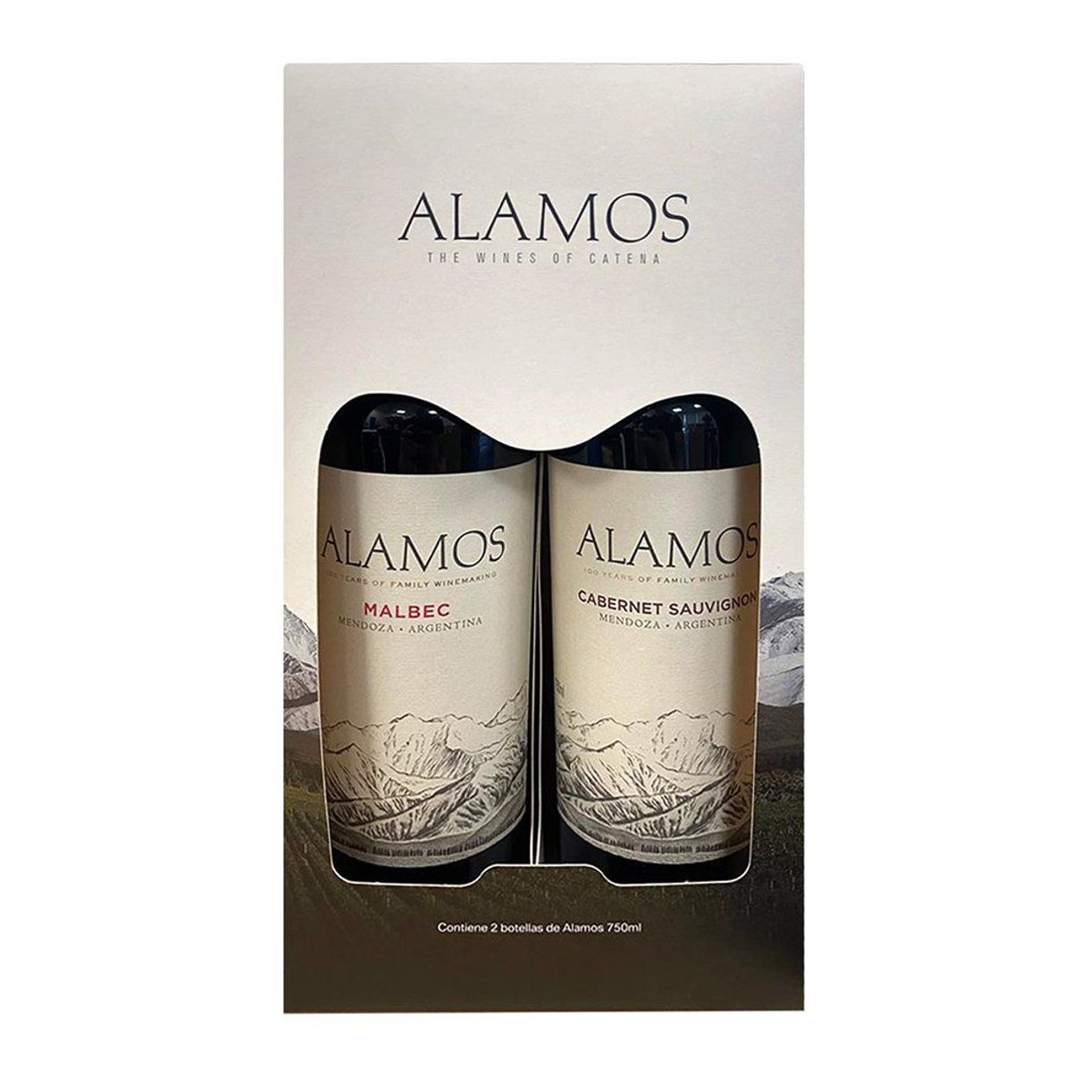 ALAMOS - Vino Alamos Malbec 750 mL + Cabernet Sauvignon 750 mL