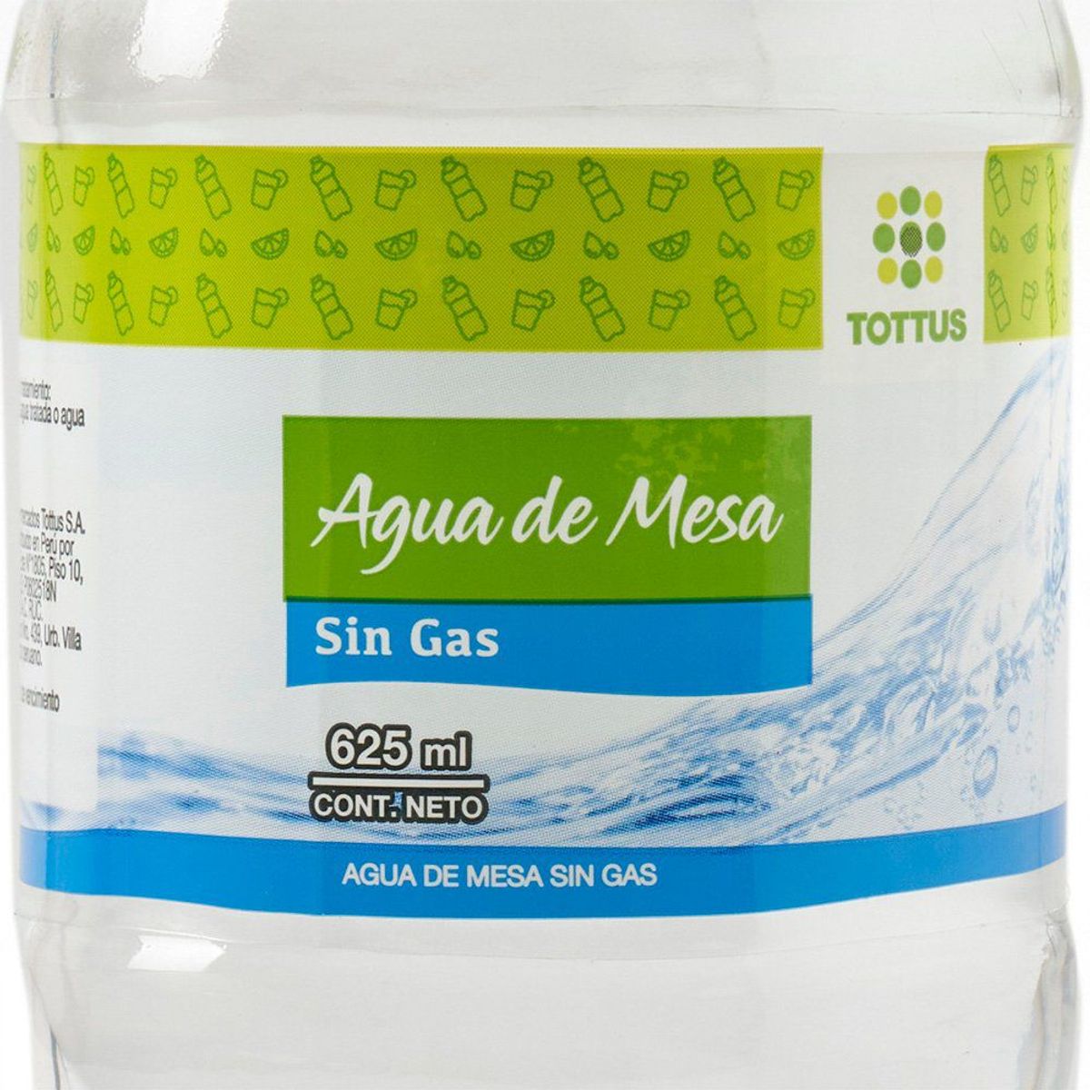 TOTTUS - Agua Tottus Botella 625 mL