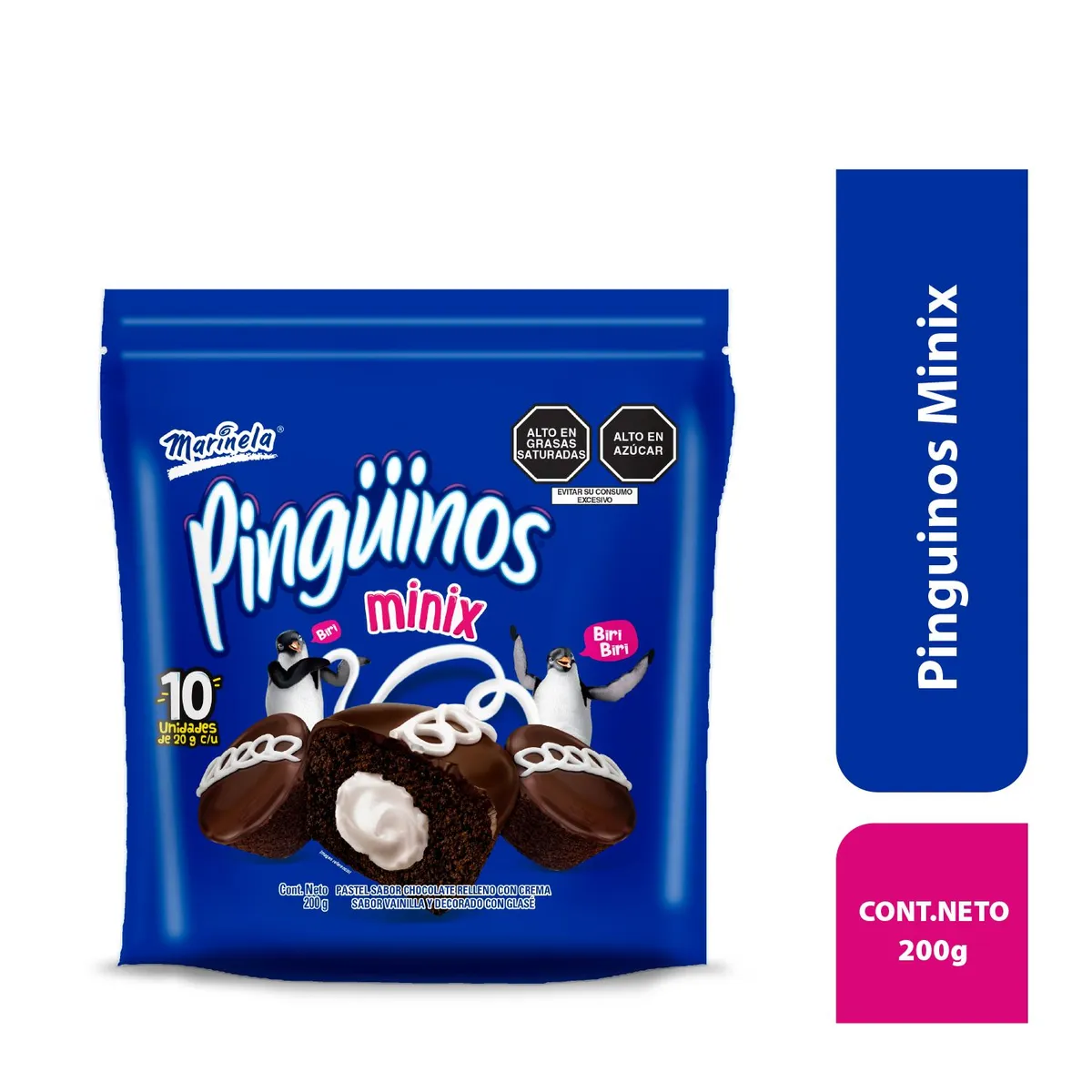 BIMBO - Mini Pingüino Marinela Bolsa 10 Und