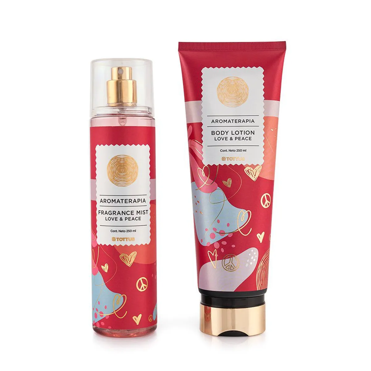 TOTTUS - Set  Tottus Love & Peace Body Mist + Body Lotion