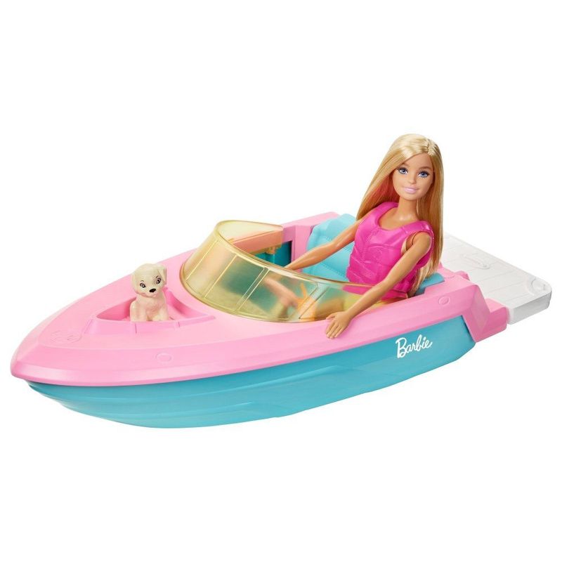 BARBIE - Barbie Bote Acuático con Muñeca