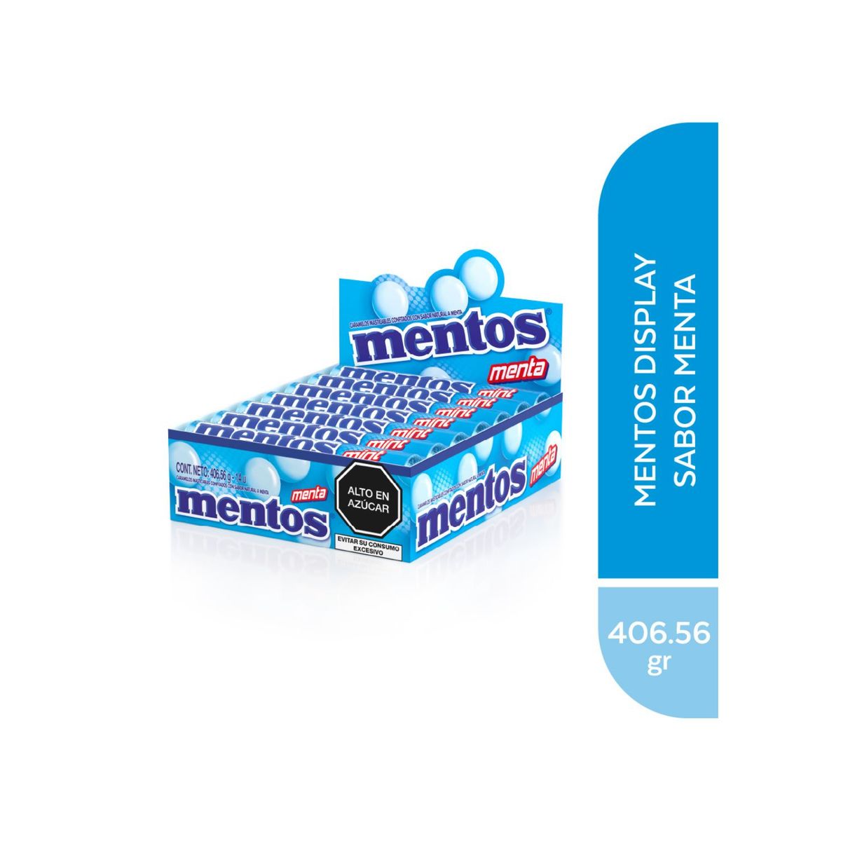 MENTOS - Caramelo Mentos Menta Display 14 Und