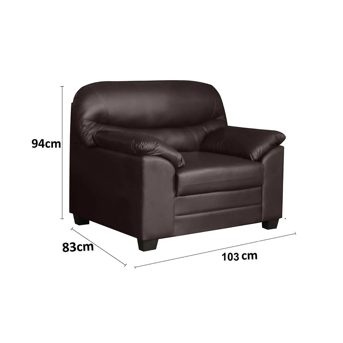 CASABELLA - Casabella Sillon 1 Cuerpo Annette Marron