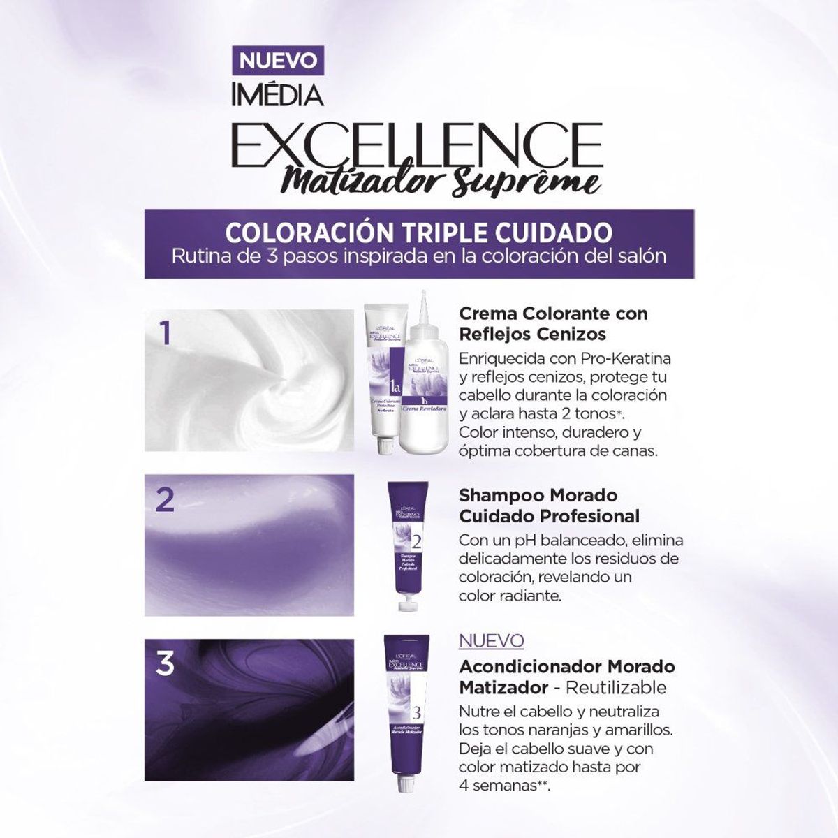 EXCELLENCE - Tinte Excellence Tono 6.17 Rubio Oscuro Cenizo Mate