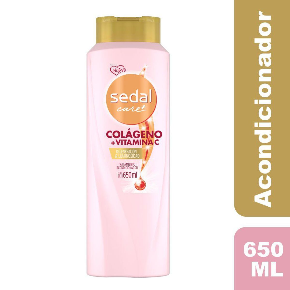 SEDAL - Acondicionador Sedal Care+ Colágeno Regeneración Luminosa Envase 650 mL
