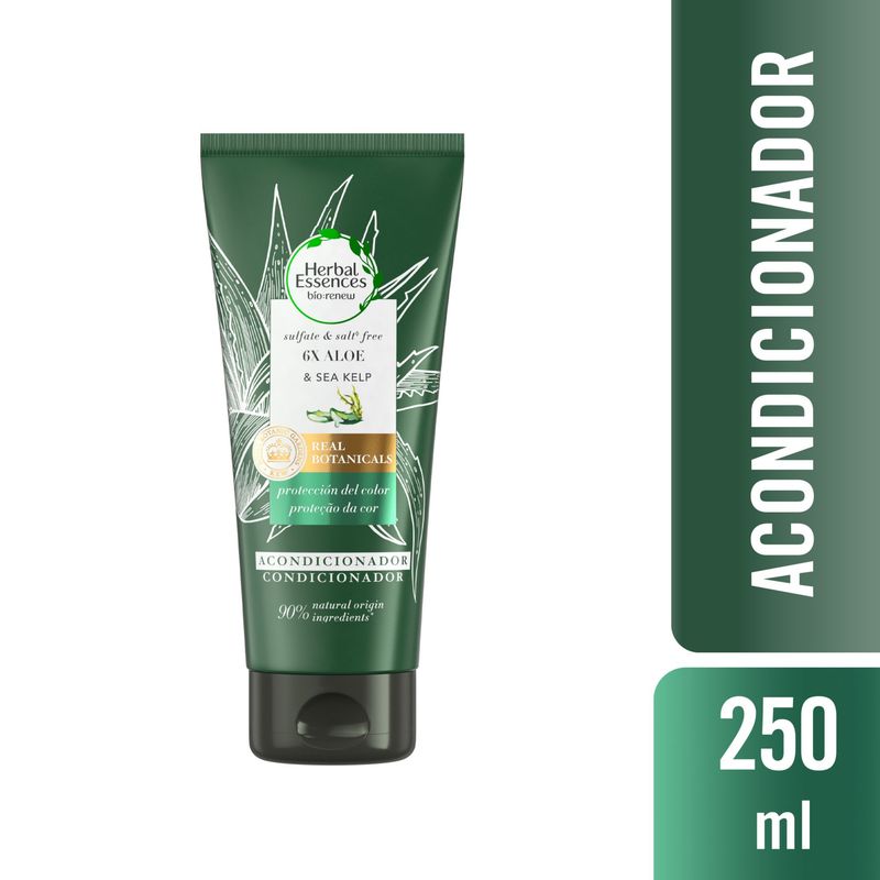 HERBAL ESSENCES - Acondicionador Herbal Essences Bio:Renew 6X Aloe & Sea Kelp Protecci�n del Color 250 mL