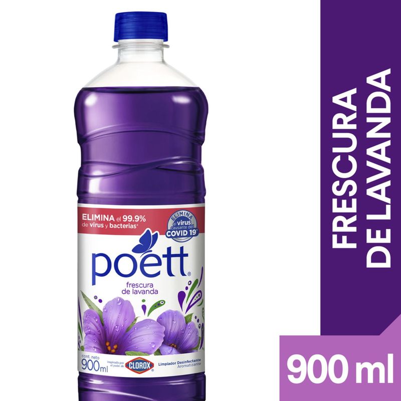 POETT - Limpiador Poett Frescursa De Lavanda Botella 900 mL