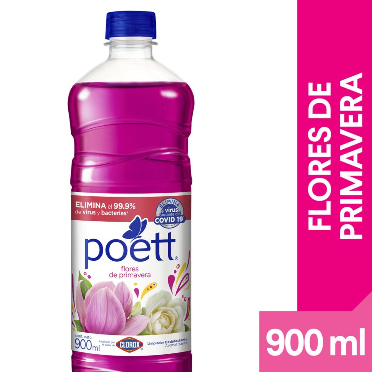 POETT - Limpiador Poett Primavera Botella 900 mL