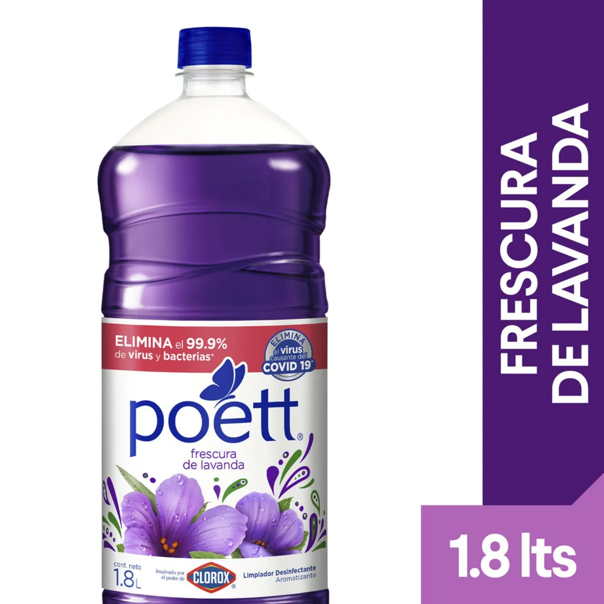 POETT - Limpiador Poett Lavanda Botella 1.8 L