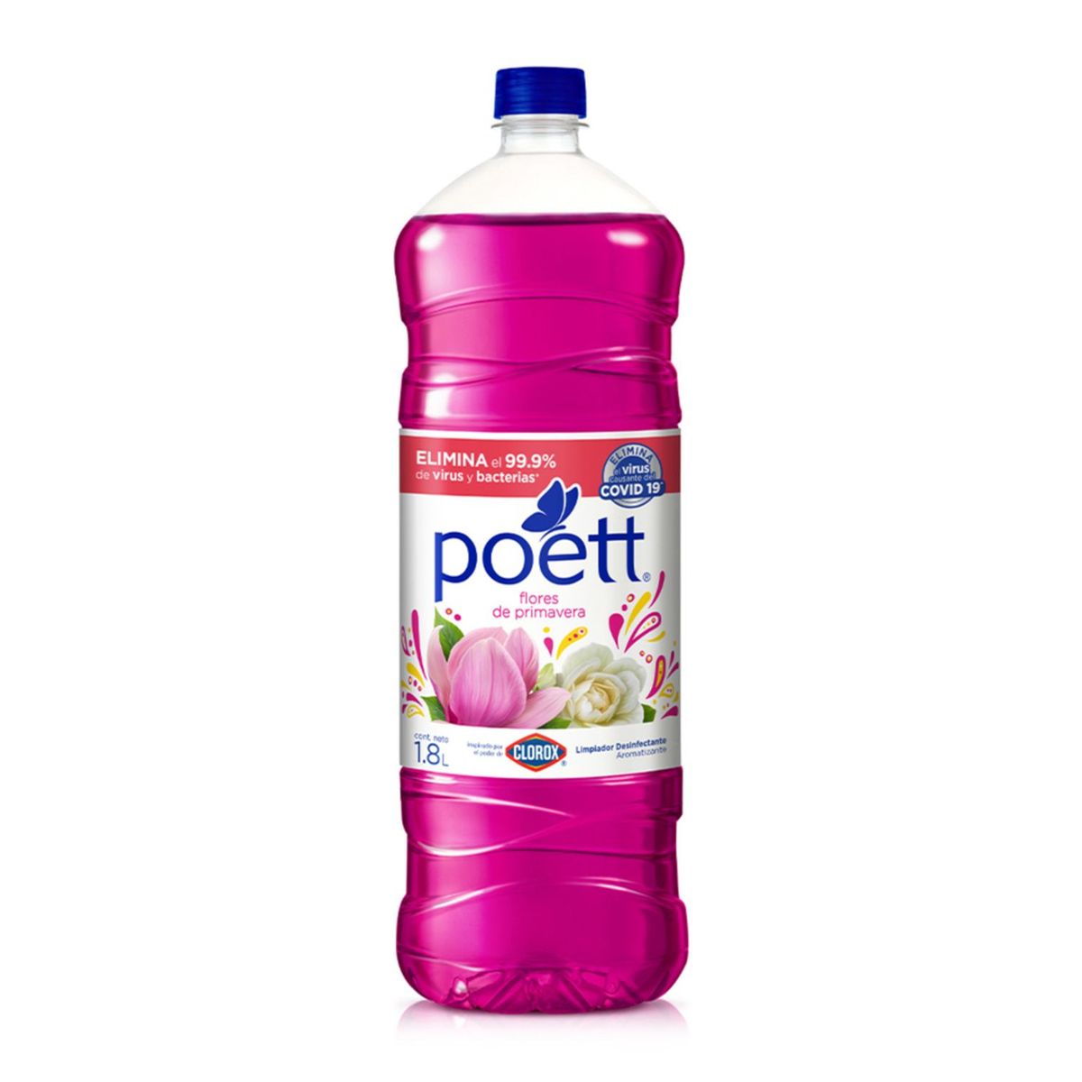 POETT - Limpiador Poett Primavera Botella 1.8 L