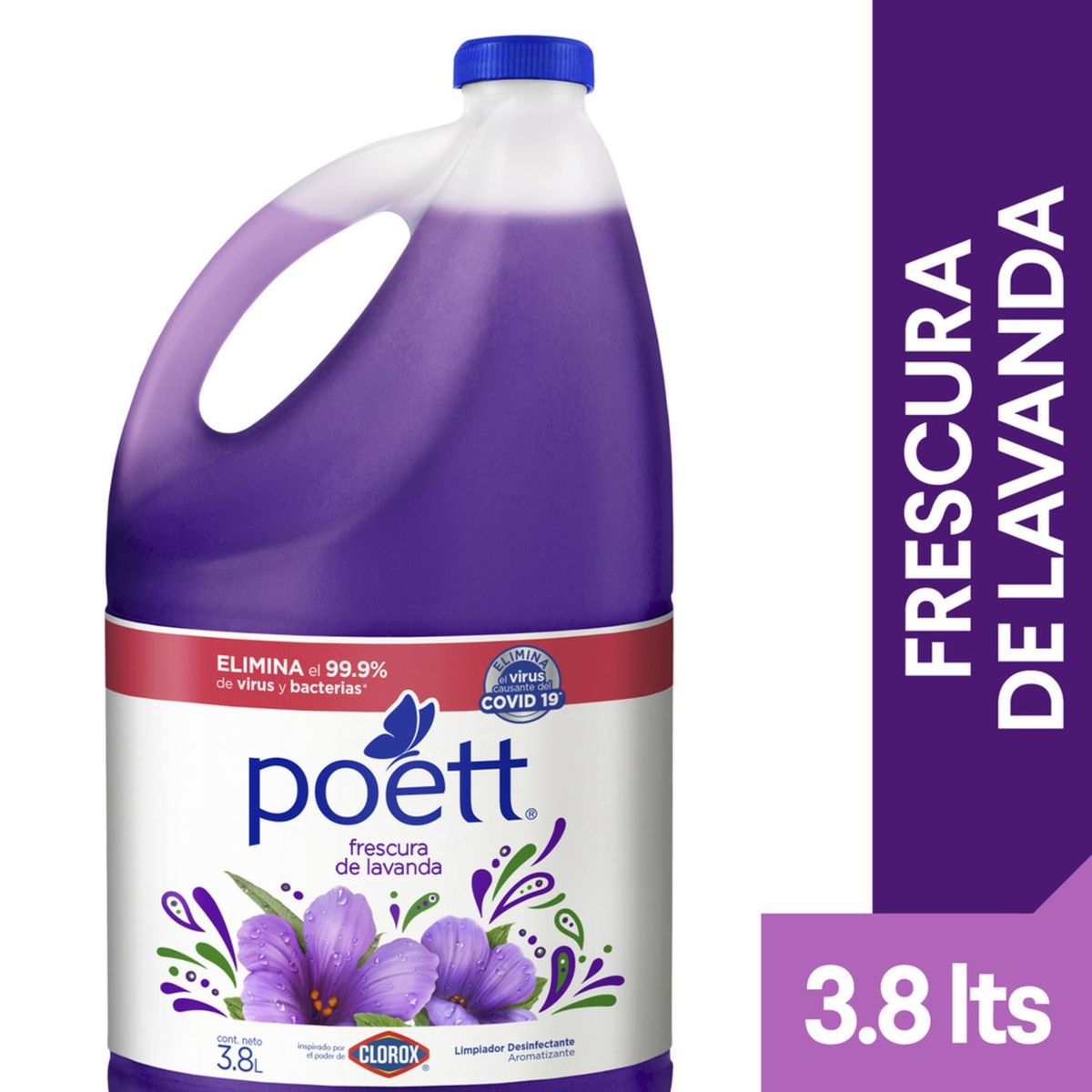 POETT - Limpiador Multiusos Poett Lavanda Botella 3.8 L