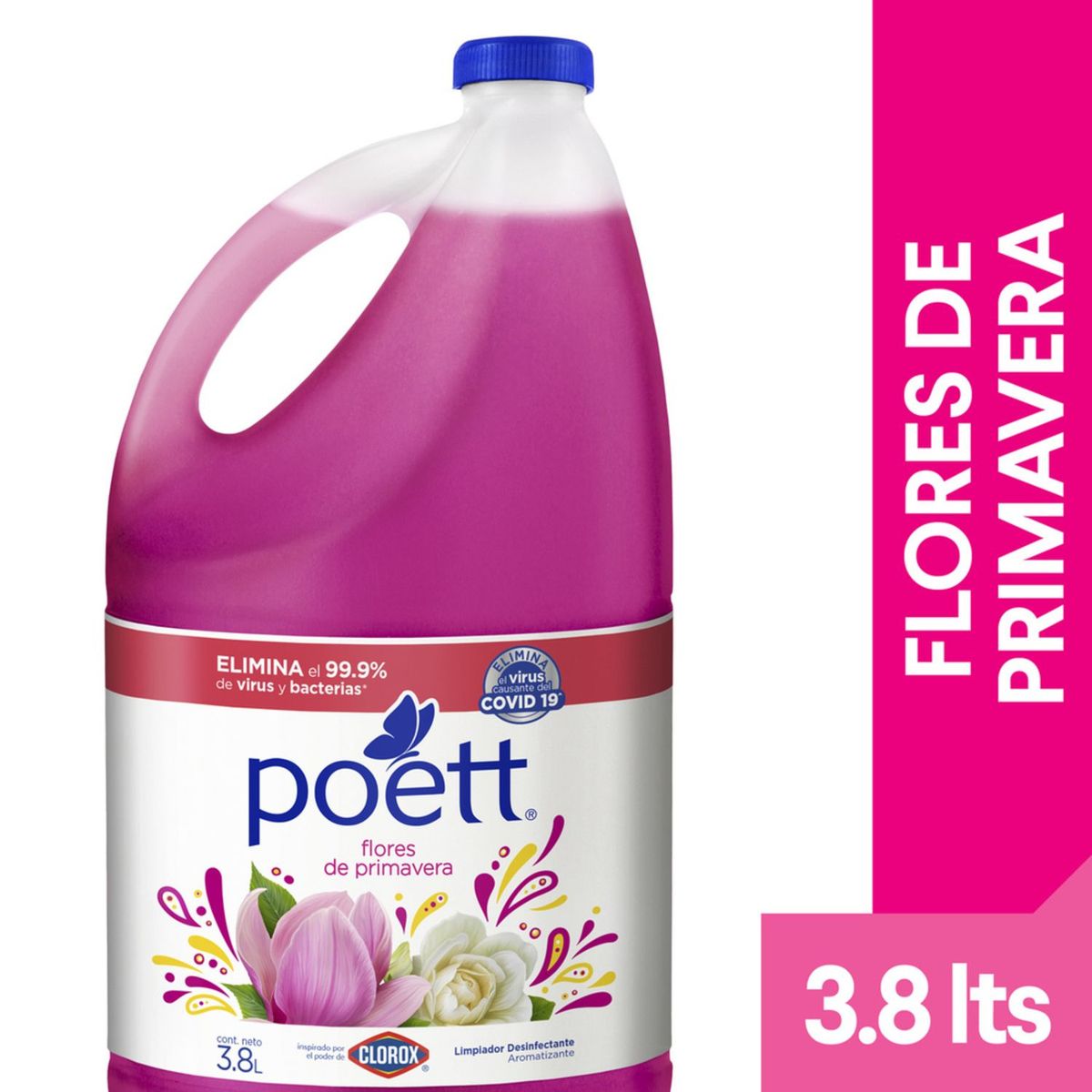 POETT - Limpiador Multiusos Poett Primavera Botella 3.8 L