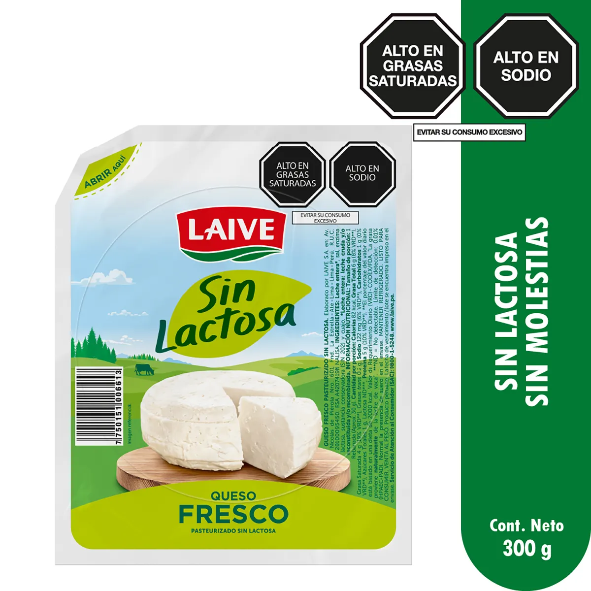 LAIVE - Queso Fresco Laive Sin Lactosa x Kg