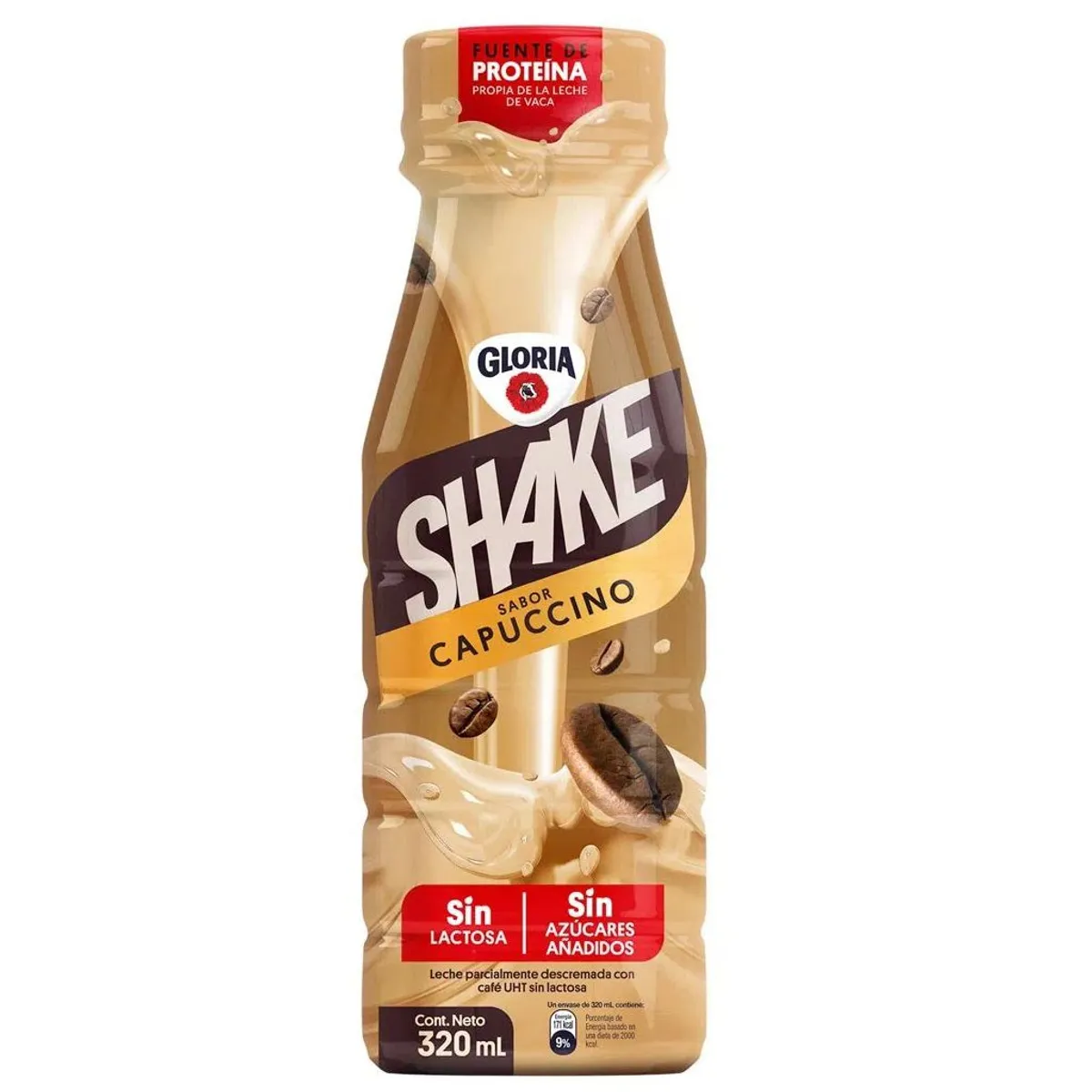 SHAKE - Bebida Shake UHT Cappuccino Botella 330 mL