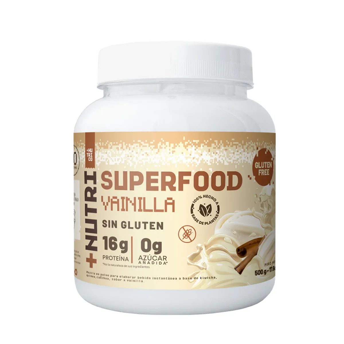 NUTRISHAKE ANDINO - Suplemento Nutricional Nutri Co con Superfoods Vainilla Envase 500 g