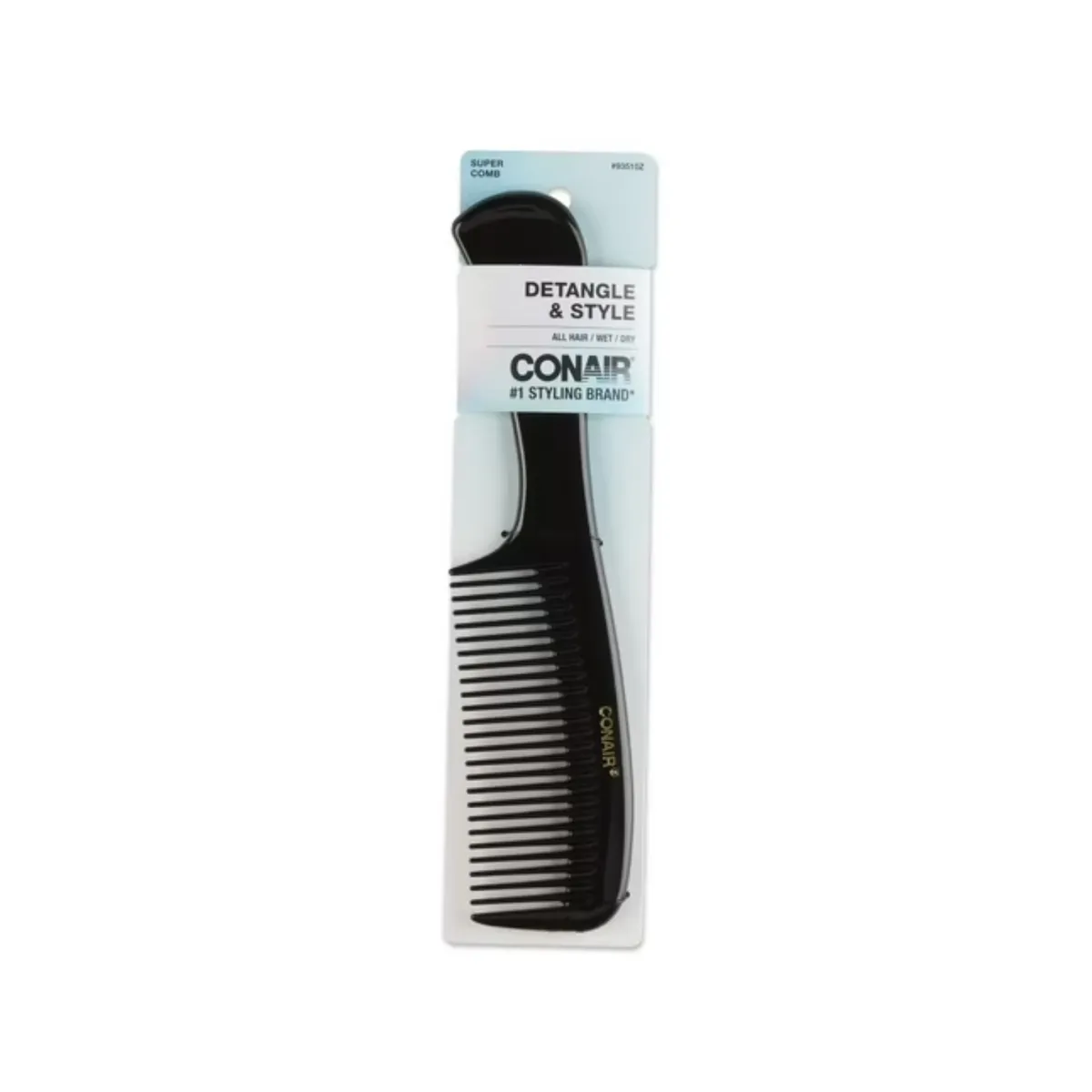 CONAIR - Peine Conair Hard Rubber Color Negro