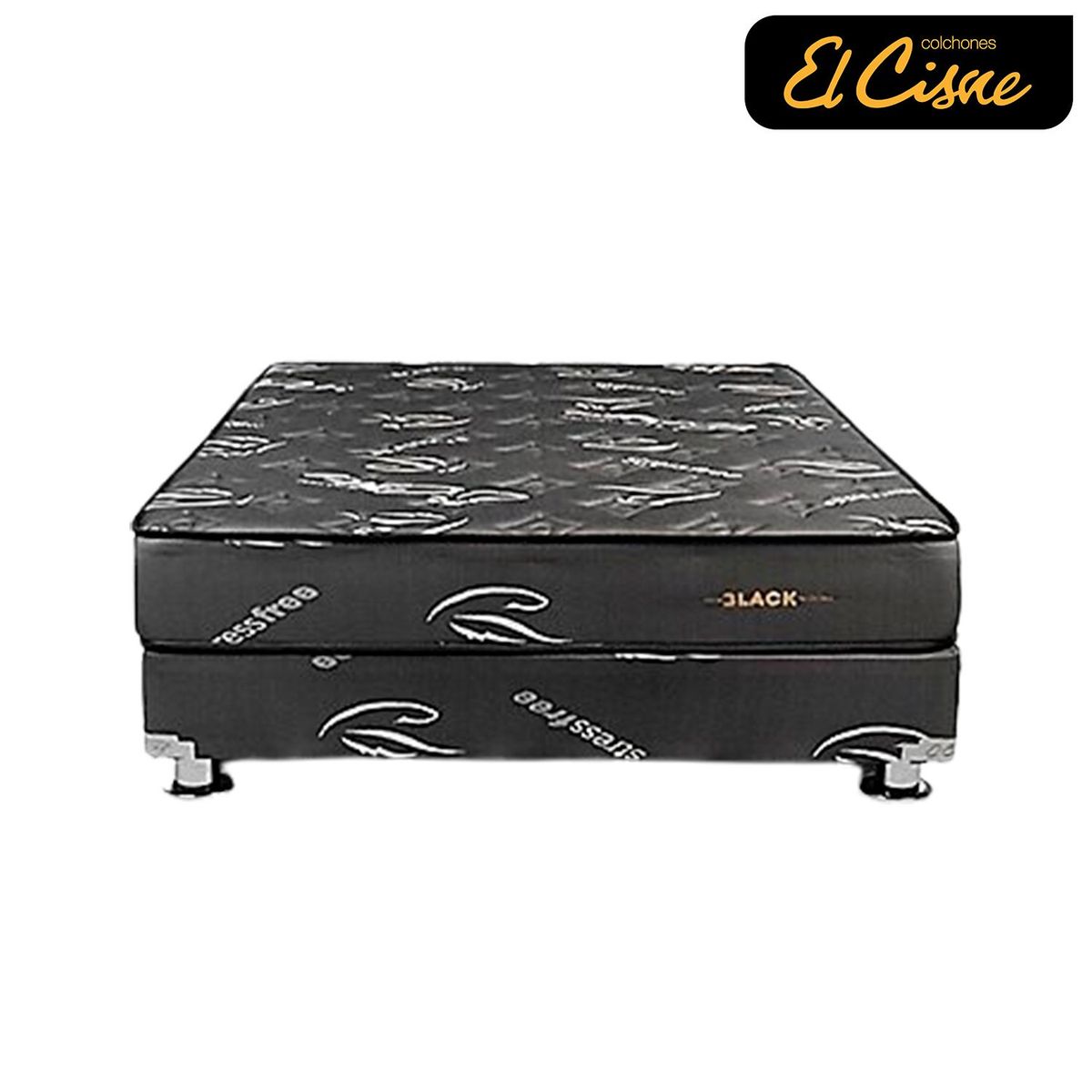 EL CISNE - Juego De Cama Pocket Black 1.5 Plz