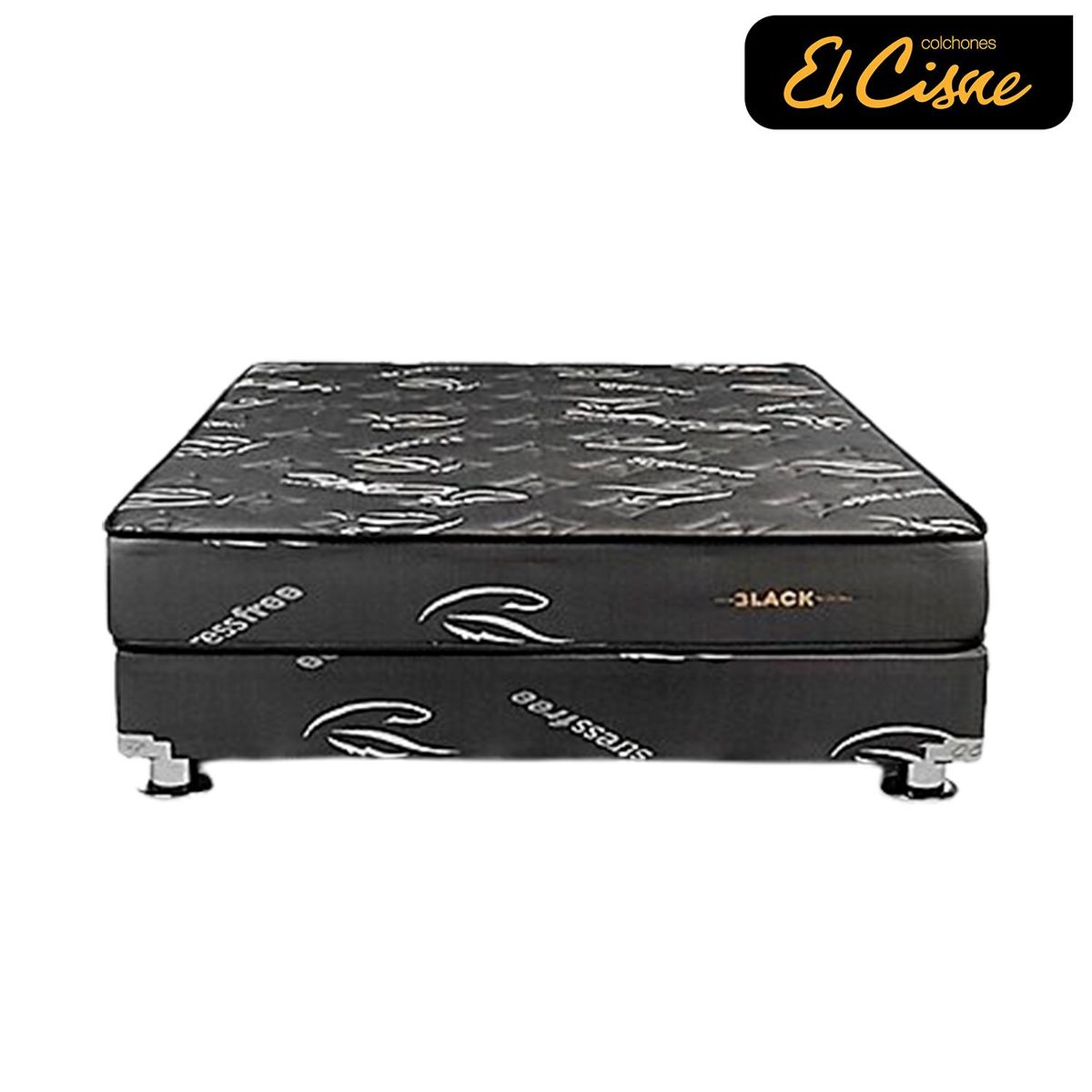 EL CISNE - Juego De Cama Pocket Black Queen