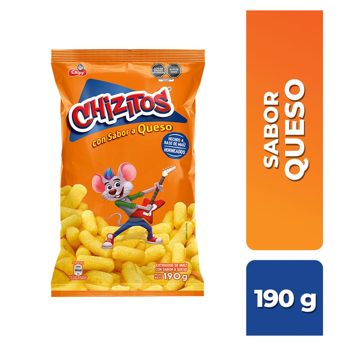 CHIZITOS - Snack de Maíz Chizitos Queso Bolsa 190 g