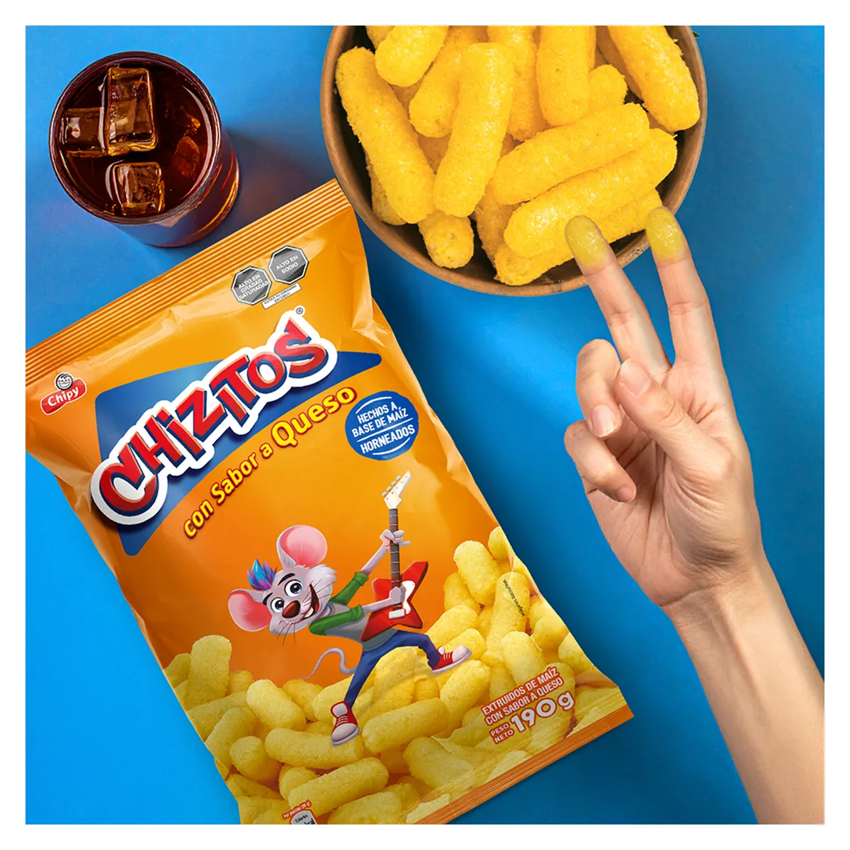 CHIZITOS - Snack de Maíz Chizitos Queso Bolsa 190 g