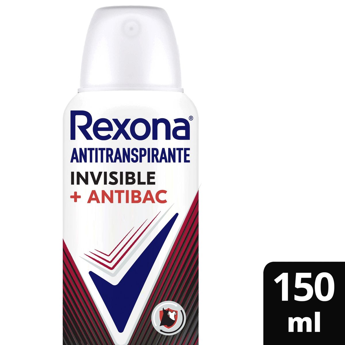 REXONA - Antitranspirante Aerosol Rexona Antibacterial Invisible 72H Envase 150 mL
