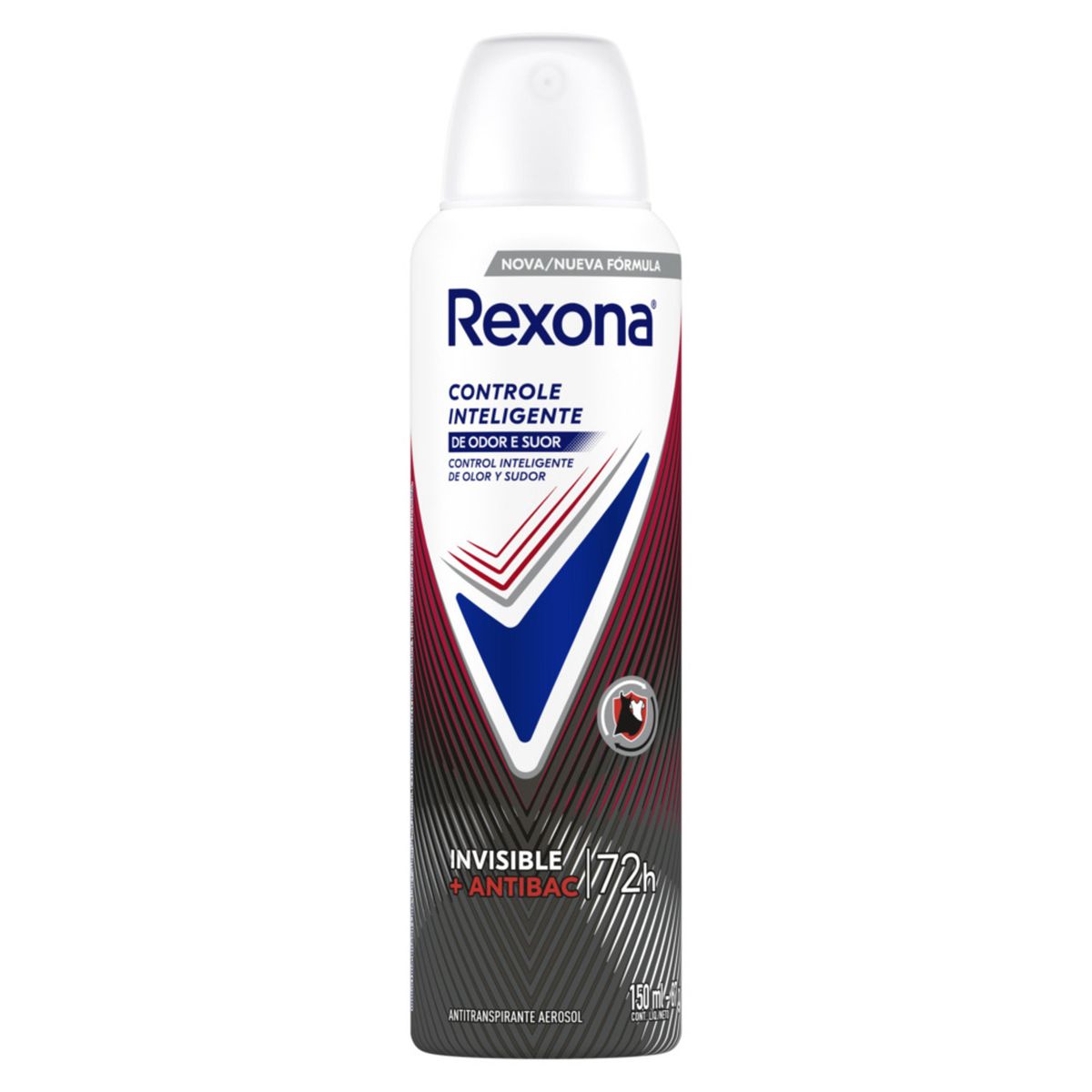REXONA - Antitranspirante Aerosol Rexona Antibacterial Invisible 72H Envase 150 mL