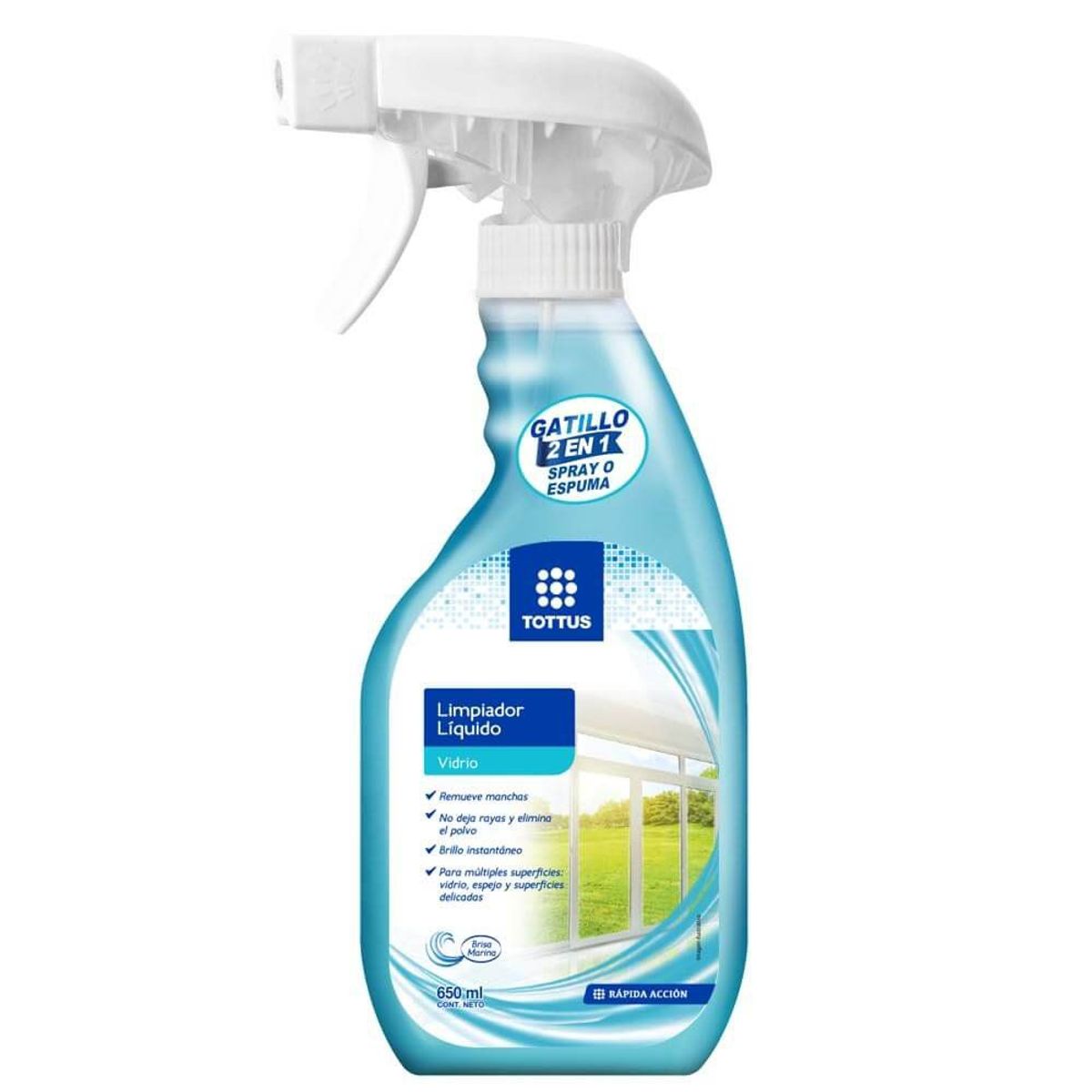 TOTTUS - Limpiador Líquido Tottus Vidrio Envase 650 mL