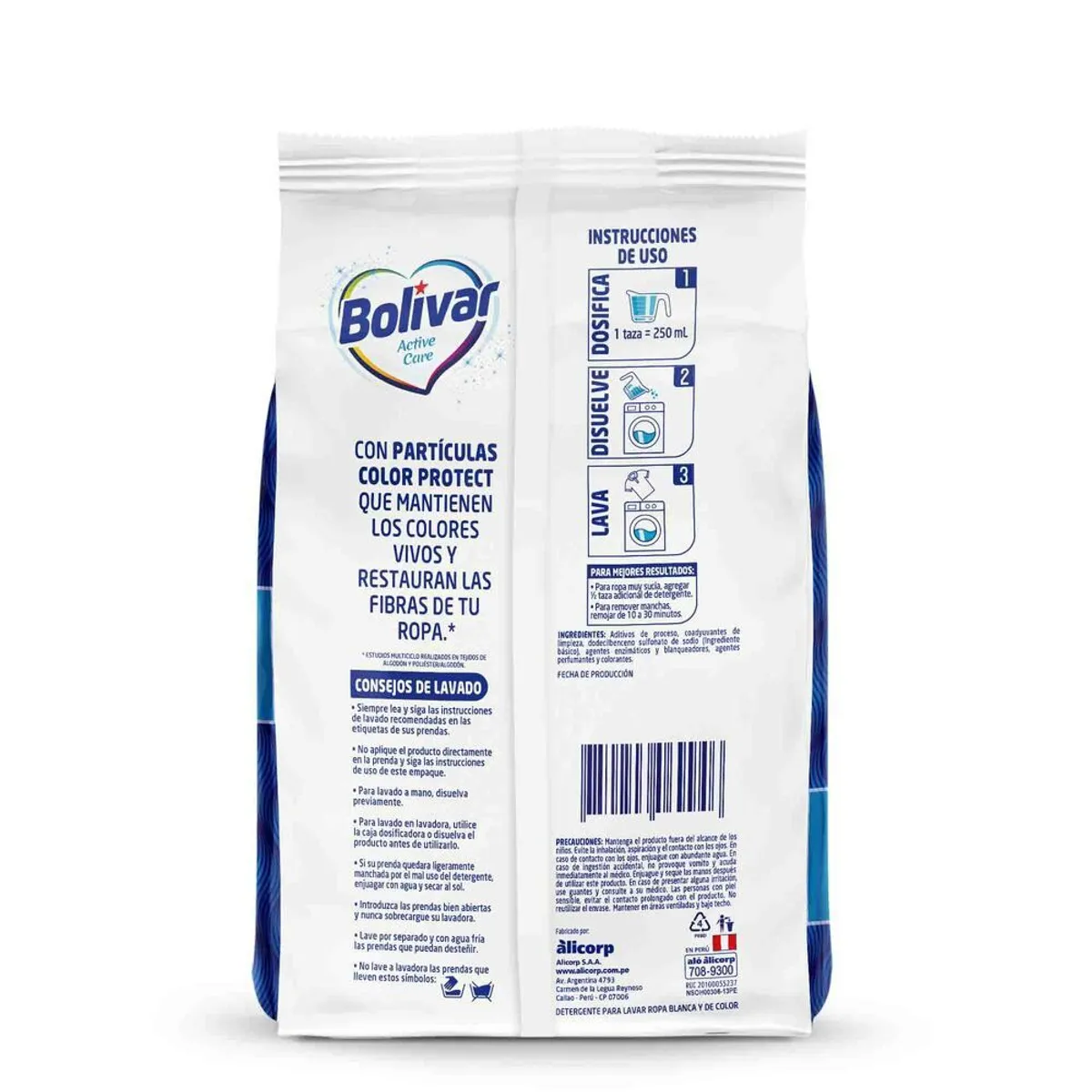 BOLIVAR - Detergente en Polvo Bolívar Active Care Floral Bolsa 4.2 Kg