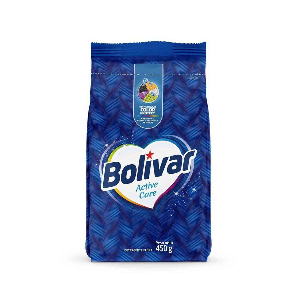 BOLIVAR - Detergente en Polvo Bolívar Active Care Floral Bolsa 450 g