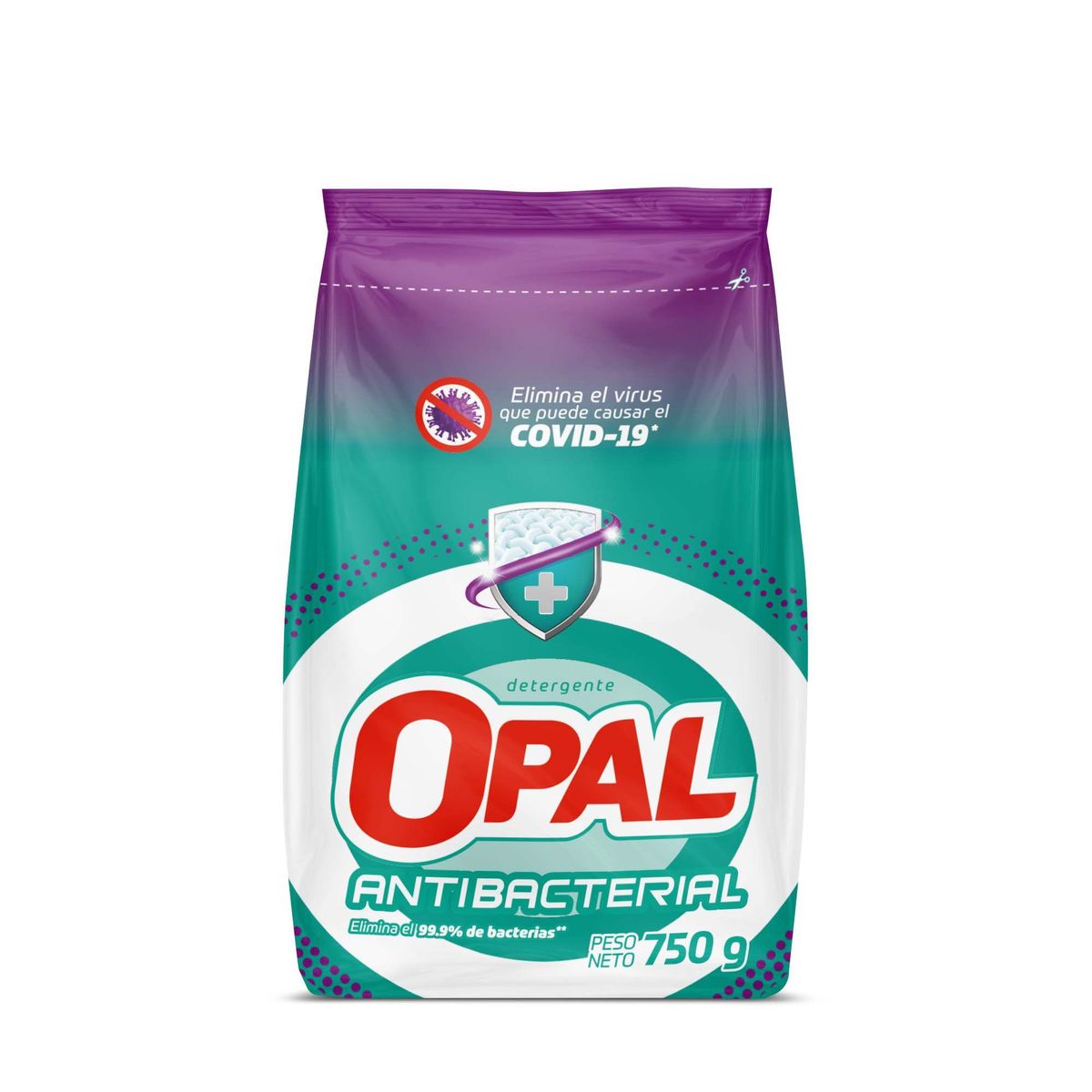 OPAL - Detergente en Polvo Opal Antibacterial Bolsa 750 g