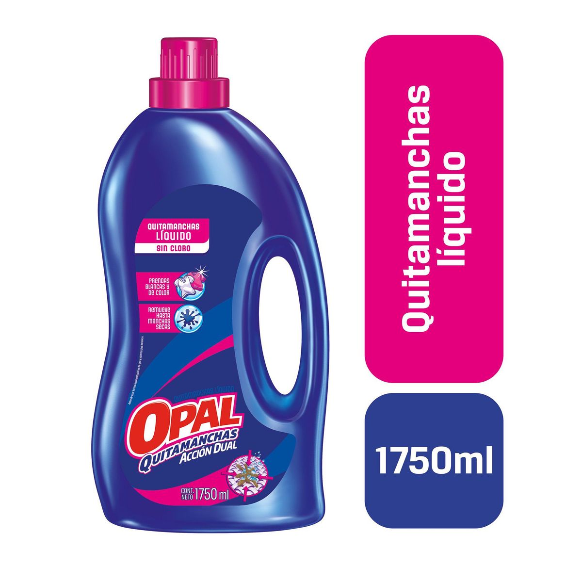 OPAL - Quitamanchas Líquido Opal Acción Dual Botella 1.750 L