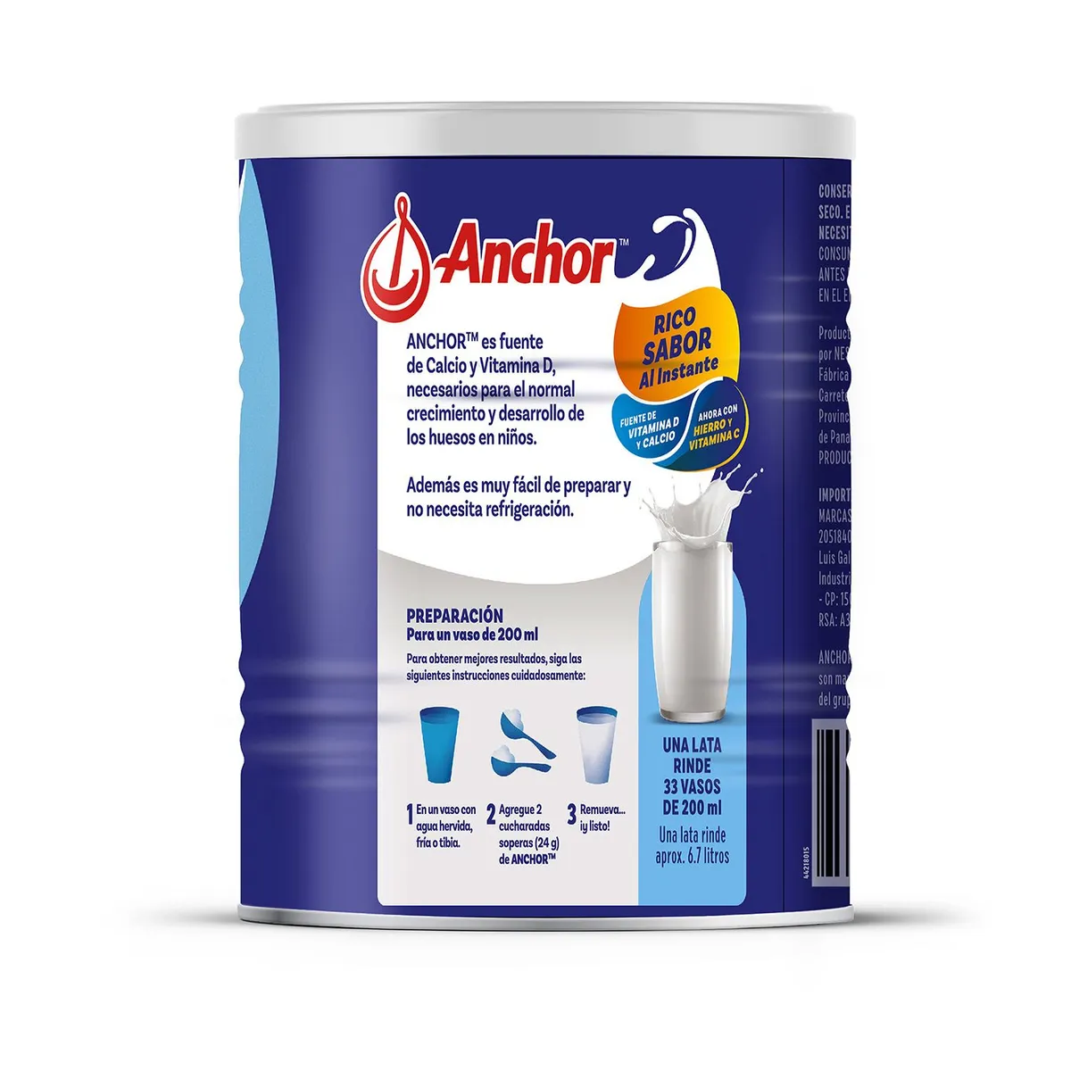 ANCHOR - Mezcla Láctea Polvo Anchor Lata 800 g