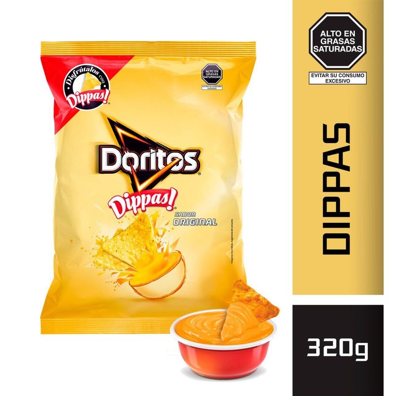 DORITOS - Tortillas de Maíz Doritos Dippas Bolsa 320 g