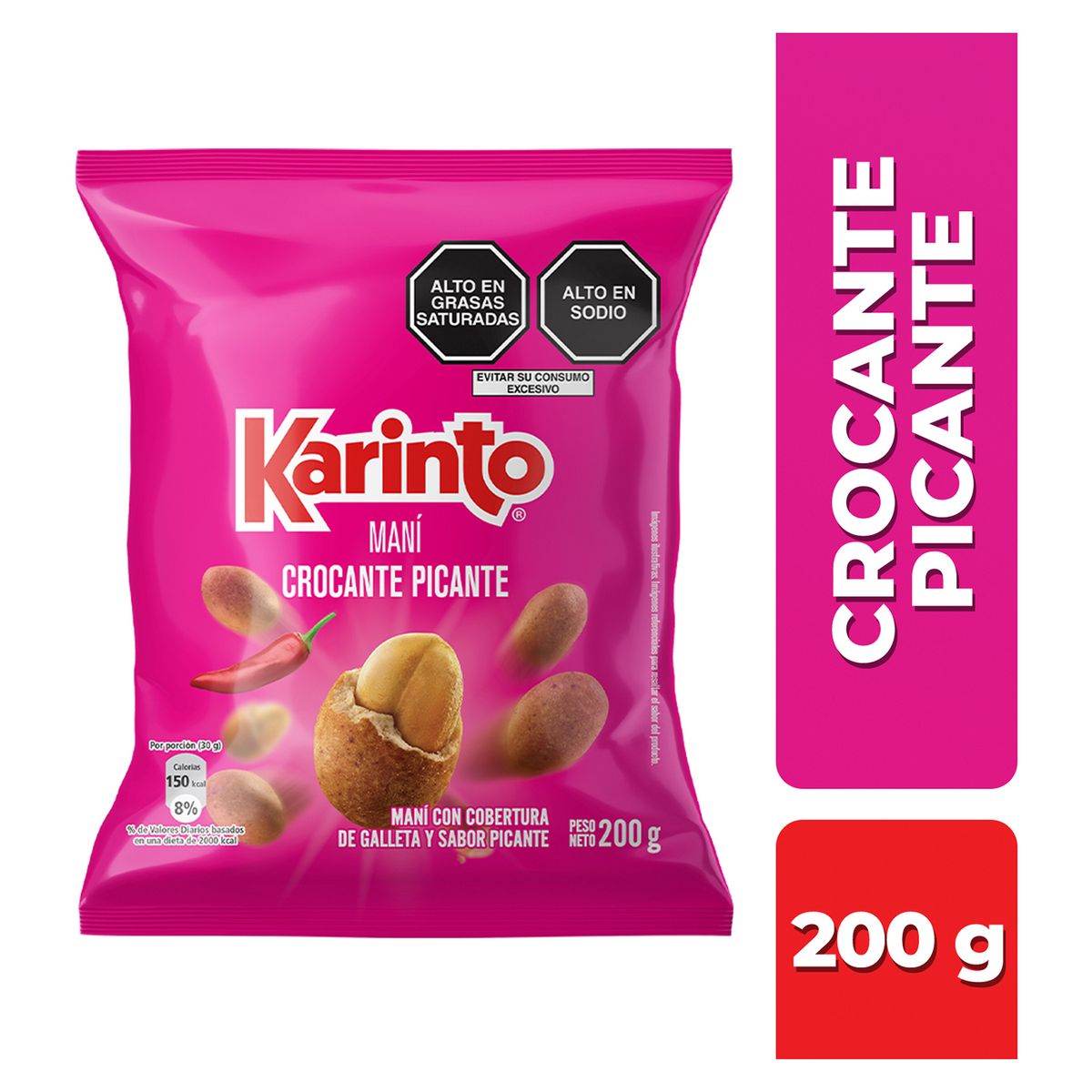 KARINTO - Maní Karinto Crocante Picante Bolsa 200 g