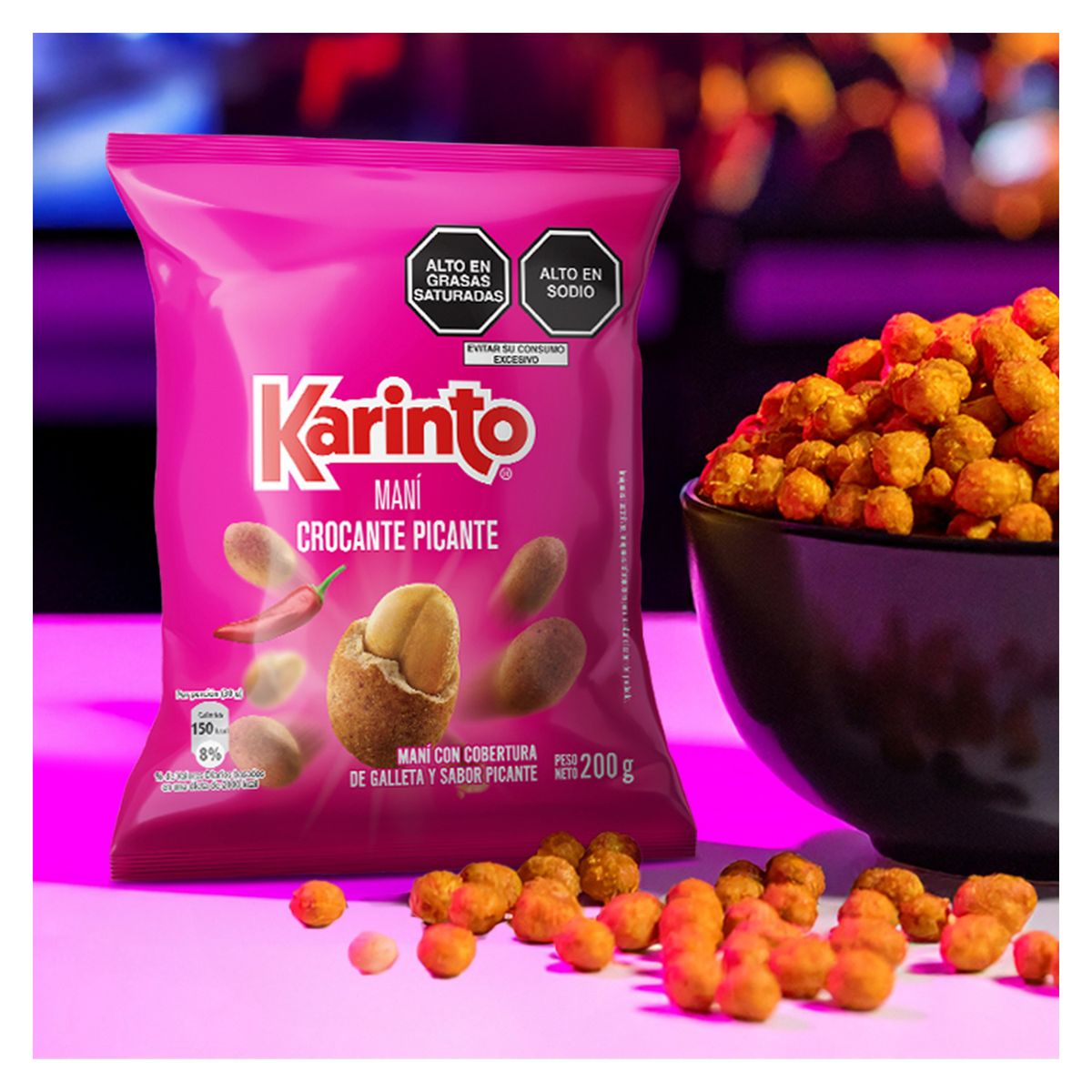 KARINTO - Maní Karinto Crocante Picante Bolsa 200 g