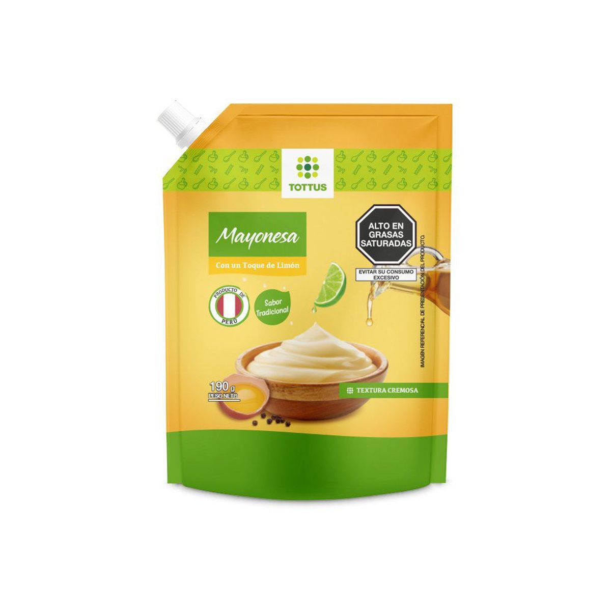 TOTTUS - Mayonesa Tottus Doypack 190 g