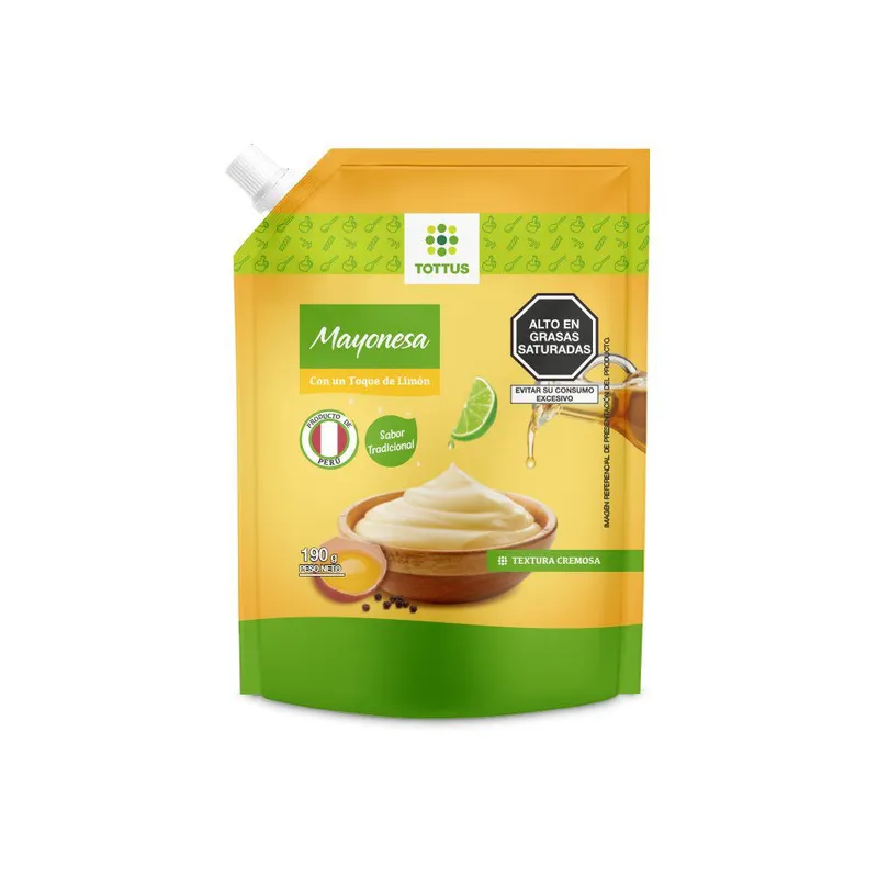 TOTTUS - Mayonesa Tottus Doypack 190 g