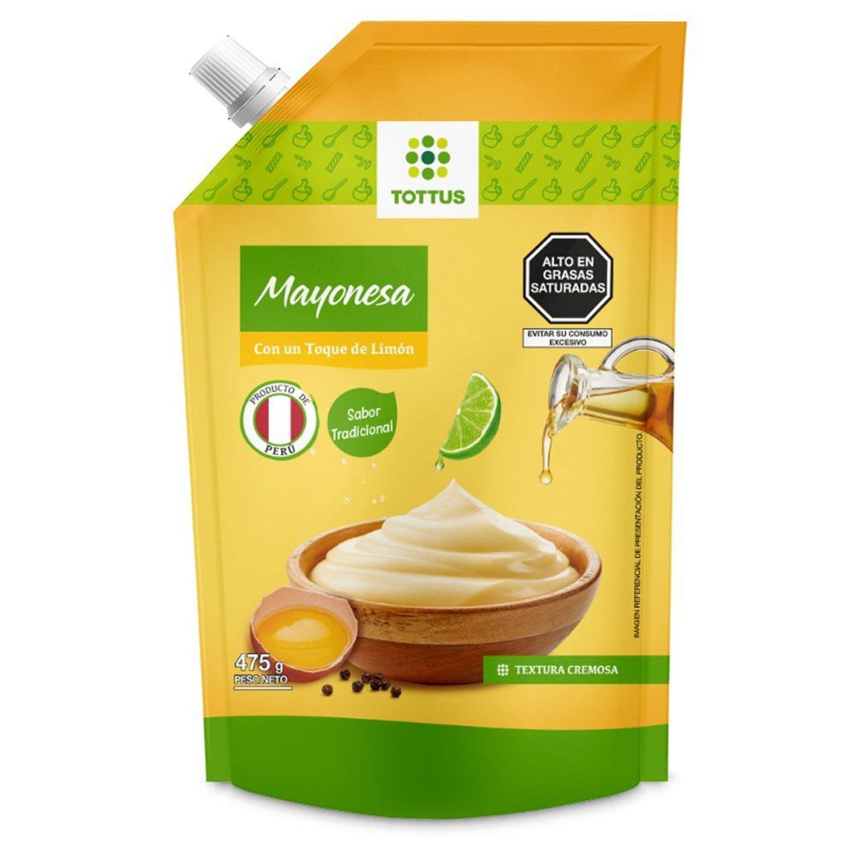 TOTTUS - Mayonesa Tottus Doypack 475 g