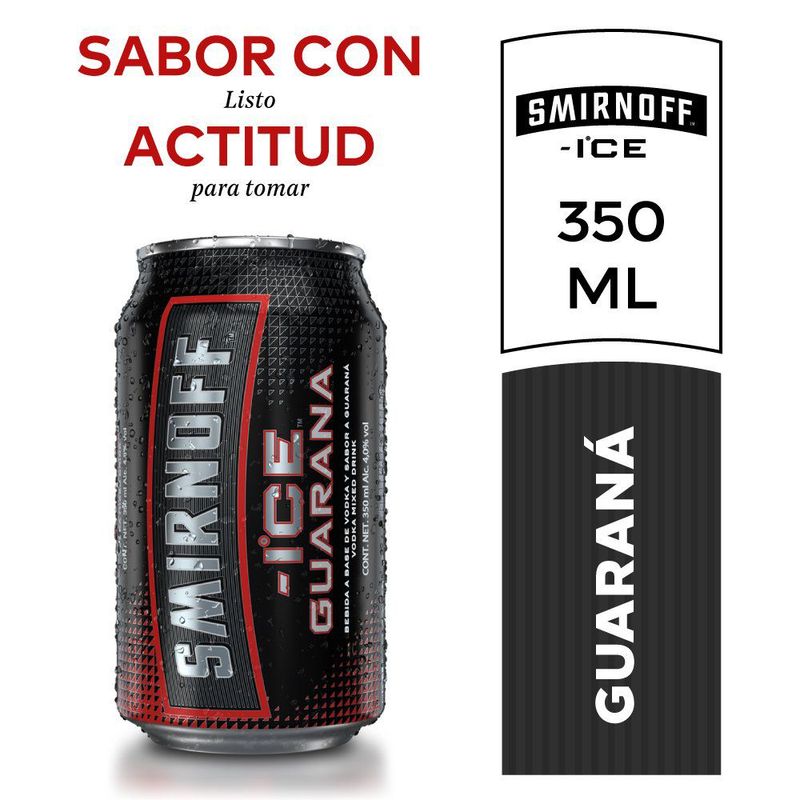 SMIRNOFF - Vodka Ice g uaraná Smirnoff 350 mL