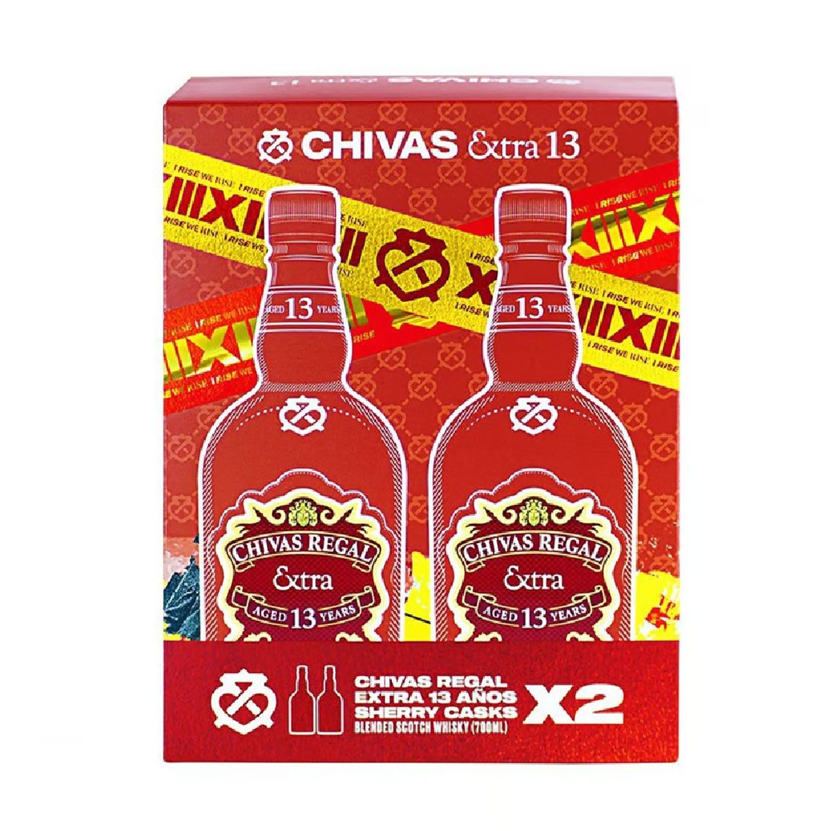 CHIVAS REGAL - Whisky Chivas Regal 13 Años Pack 2 Botellas 700 mL