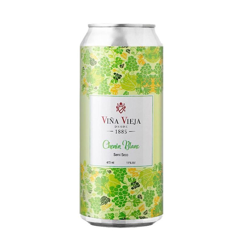 VIÑA VIEJA - Vino Viña Vieja Chenin Blanc Semiseco Lata 473 mL