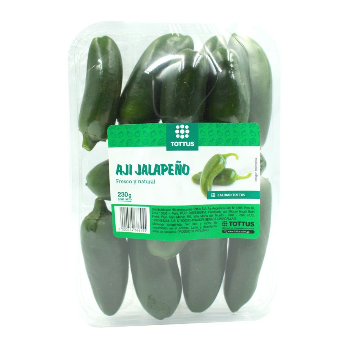 TOTTUS VERDURAS - Ají Jalapeño Tottus